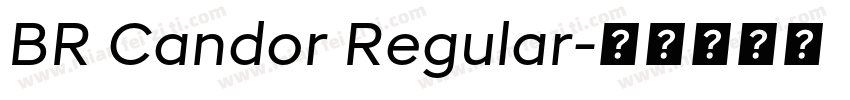 BR Candor Regular字体转换